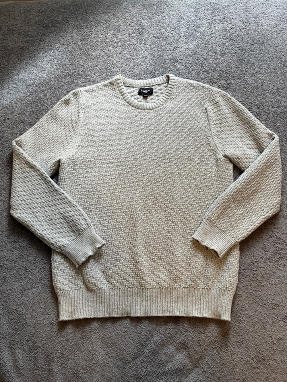 Haggar men’s size medium gray cotton sweater